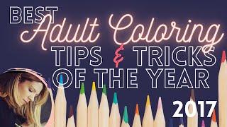 ALL MY FAVORITE ADULT COLORING TECHNIQUES FROM 2017 - A PENCILSTASH YEAR IN REVIEW