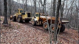 Moving a broken rock truck