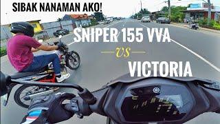 SAGAD NA PERO DI PARIN SAPAT | SNIPER 155 VS RAIDER CARB (VICTORIA)