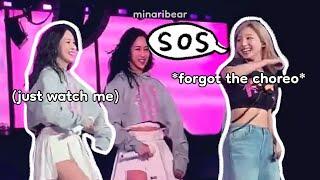 mina *to the rescue* when twice forget the dance choreo