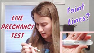 Live Pregnancy Test | Faint Lines or Indent Lines? | TTC Journey