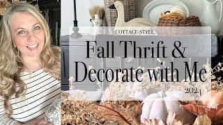 Cottage-Style Fall Thrift and Decorate with Me | Fall 2024