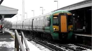 Southern Class 377/1 377111 - Ford 20/1/13