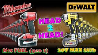 TWO BEST IMPACT DRIVERS GO HEAD 2 HEAD! (MOST AMAZING TOOL BATTLE)