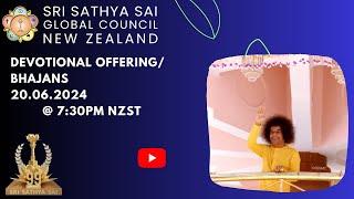 Sri Sathya Sai Global Council New Zealand Bhajans/Offering || 20/06/2024