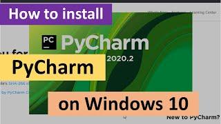 How to Install PyCharm on Windows 10 2020