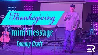 Thanksgiving Mini Message // Tommy Craft