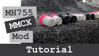 5 mins Sony MH755 MH750 earbud MMCX mod Tutorial