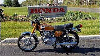 1972 Honda CB350 Walk around and Ride