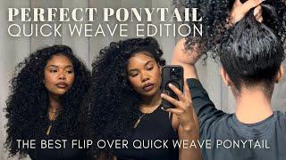 The PERFECT Quick Weave Ponytail! My Best Tips & Tricks for a Flat Ponytail FT Ali Pearl Hair