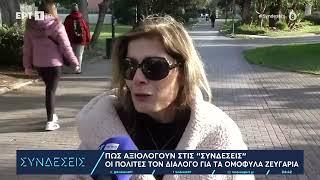 Οι πολίτες αξιολογούν τον διάλογο για τα ομόφυλα ζευγάρια στην κάμερα της ΕΡΤ | 12/1/24 | ΕΡΤ