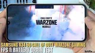 Samsung Galaxy A34 Call of Duty Warzone Mobile Gaming test