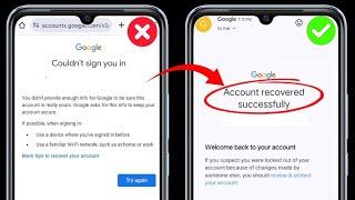 How to Recover Gmail Account without Phone Number Password and Recovery Email 2024