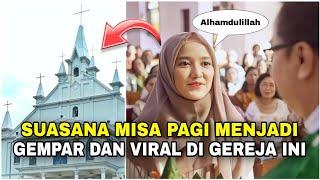 Misa Pagi di gereja ini menjadi gempar dan viral karena peristiwa langka. Ada apa?