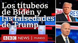 Titubeos de Biden y falsedades de Trump: los momentos más tensos del debate presidencial de EE.UU.