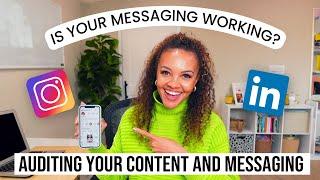 Is your messaging working? | Auditing YOUR Content & Messaging