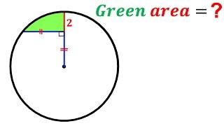 Can you find area of the Green shaded region? | (Circle) | #math #maths | #geometry | #viral