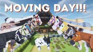 Moving my horses into the new barn! Minecraft SWEM RRP