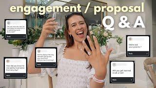 ENGAGEMENT Q&A !! the proposal story, the ring, if he asked my dad first & wedding plans! 