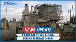 Detik-detik Brigade Al Qassam Bom 7 Tank Merkava dan Buldoser D9