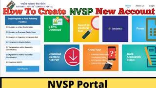 How To Register NVSP New Account 2022 ||Naya NVSP Account kaise banaye||Voter Portal New Account||