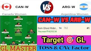 CAN-W vs ARG-W,CAN-W vs ARG-W Dream11 Prediction Today,CAN-W vs ARG-W Dream11,CAN-W vs ARG-W T20