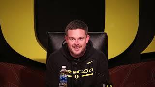 Dan Lanning reflects on Oregon's blowout win over Washington to go 12-0