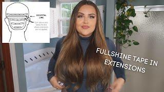 STEP BY STEP TAPE IN EXTENSION TUTORIAL AND TIPS | FULLSHINE HAIR