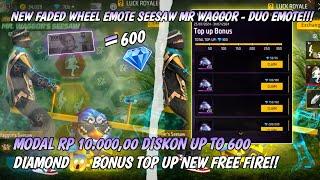 Spin Emote Terbaru Seesaw|Pake Bonus Top Up Diamond!! BELI RP 10k Bisa dapet DIAMOND Up to 600 !!!