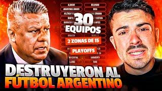 ¡LA AFA DESTRUYÓ TODO!  El Formato del EX Fútbol Argentino para 2025