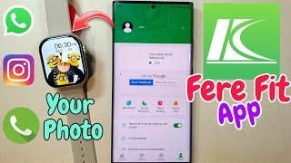 Fere Fit connect to phone | Fere Fit App | Wallpaper In fere fit app | Smartwatch Connect To Phone