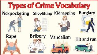 Lesson 46: Types of Crime Vocabulary; Kidnapping, Arson, Human trafficking, Hijacking #learnenglish