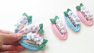  PUFF PUFFÇİÇEKLİ ÖRGÜ TOKA YAPIMI /PUFF FLOWERS CROCHET HAIR CLIPS SUBTİTLED