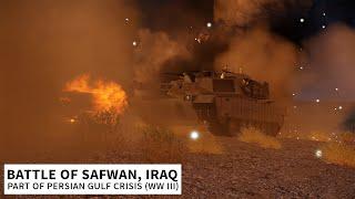 NATO & Coalition Forces Attacking Iranian Position in Safwan, Iraq - Persian Gulf Crisis, WW3