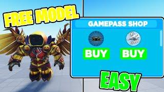 How to make an EASY WORKING GAMEPASS SHOP GUI! [FREE MODEL] (Roblox Studio)