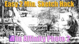 Easy 2 Minute Sketch Effect Hack in Affinity Photo 2