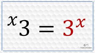 Tetration equation