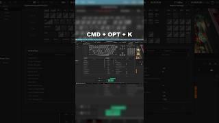 What’s the best hotkey for Davinci Resolve and why is it CMD + OPT + K? #contentcreator