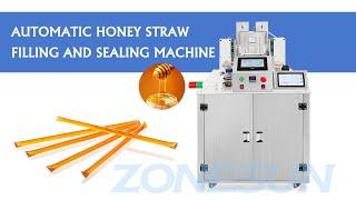 How To Use ZS-FSHS21 Automatic Honey Straw Filling And Sealing Machine