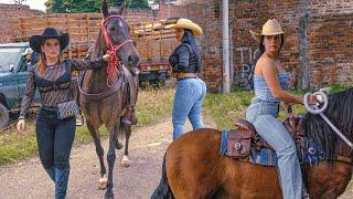 Amazing Rodeo in Colombia  The Most Beautiful Cowgirls Riding 