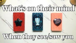 What Goes Through Their MindWhen They See/Saw YouPick A Card Love Tarot Reading