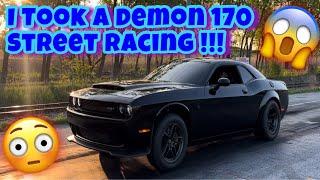 DONE RACING !!! I LOST CONTROL RACING THIS DODGE DEMON 170…