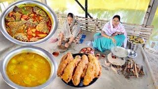 মটরশুঁটি,পাকা টমেটো দিয়ে তেলাপিয়া মাছের তেলঝাল,কাঁচা টমেটো দিয়ে ডাল আর পুরভরা শিমের রেসিপি