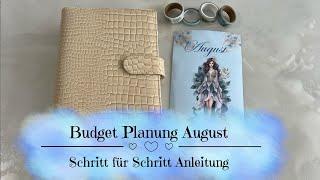 Budget Planung August | Schritt für Schritt Anleitung | Sparen mit der Umschlagmethode 
