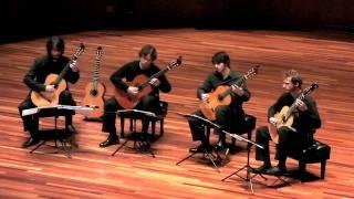 Helios Guitar Quartet - Prelude and Fugue in A minor (Bach)