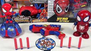 Spider-man Toy Collection Unboxing ASMR| Spin, Shoot, and Save: Spider-Man’s Coolest Toy Collection!