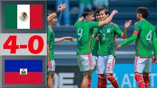 Mexico vs Haiti Highlights | CONCACAF U20 Championship 2024 | 7.21.2023