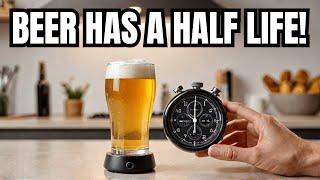 half life explained and demonstrated with beer foam - do it yourself!