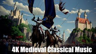 Medieval Classical Music - Crusaders | (AI) Audio Reactive Realistic | Grand Tournament