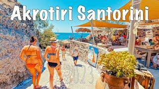 Akrotiri Santorini, also drive and walk to the RED BEACH, Greece 2023